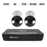 Swann（スワン）8CH 4K NVRシステム 2TB 4Kカメラ 2台セット