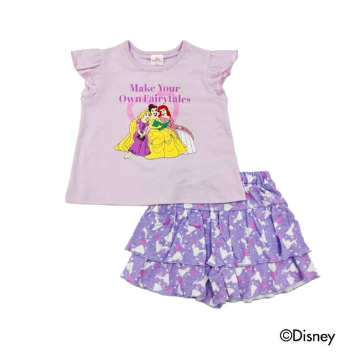 ディズニー キッズ 上下セット プリンセス 90