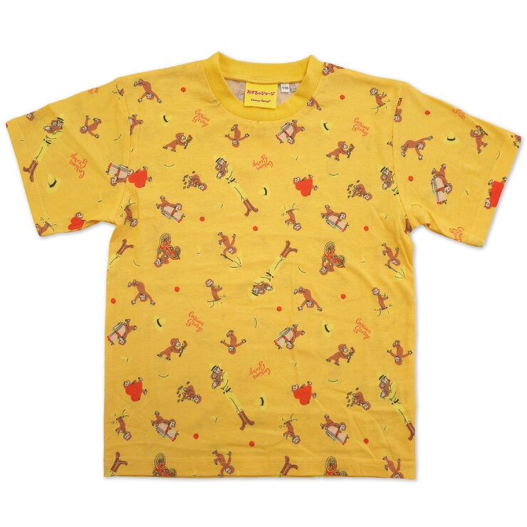 おさるのジョージ キッズ 半袖 Tシャツ 4枚組 アソートC 120