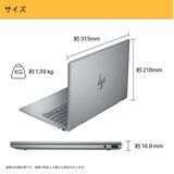 HP ノートPC/ENVY X360 14-FC0000/14.0 インチ/intel Core Ultra 5/メモリ 16GB/SSD 512GB/メテオシルバー/9W678PA-AAAA