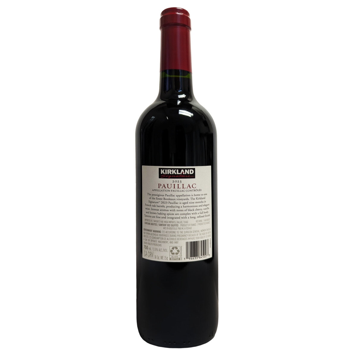 カークランドシグネチャー ポイヤック 750 ml | Costco Japan