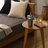 トート ストロー付 2 Way タンブラー 570ml 2本セット アイボリー&チャコールグレー