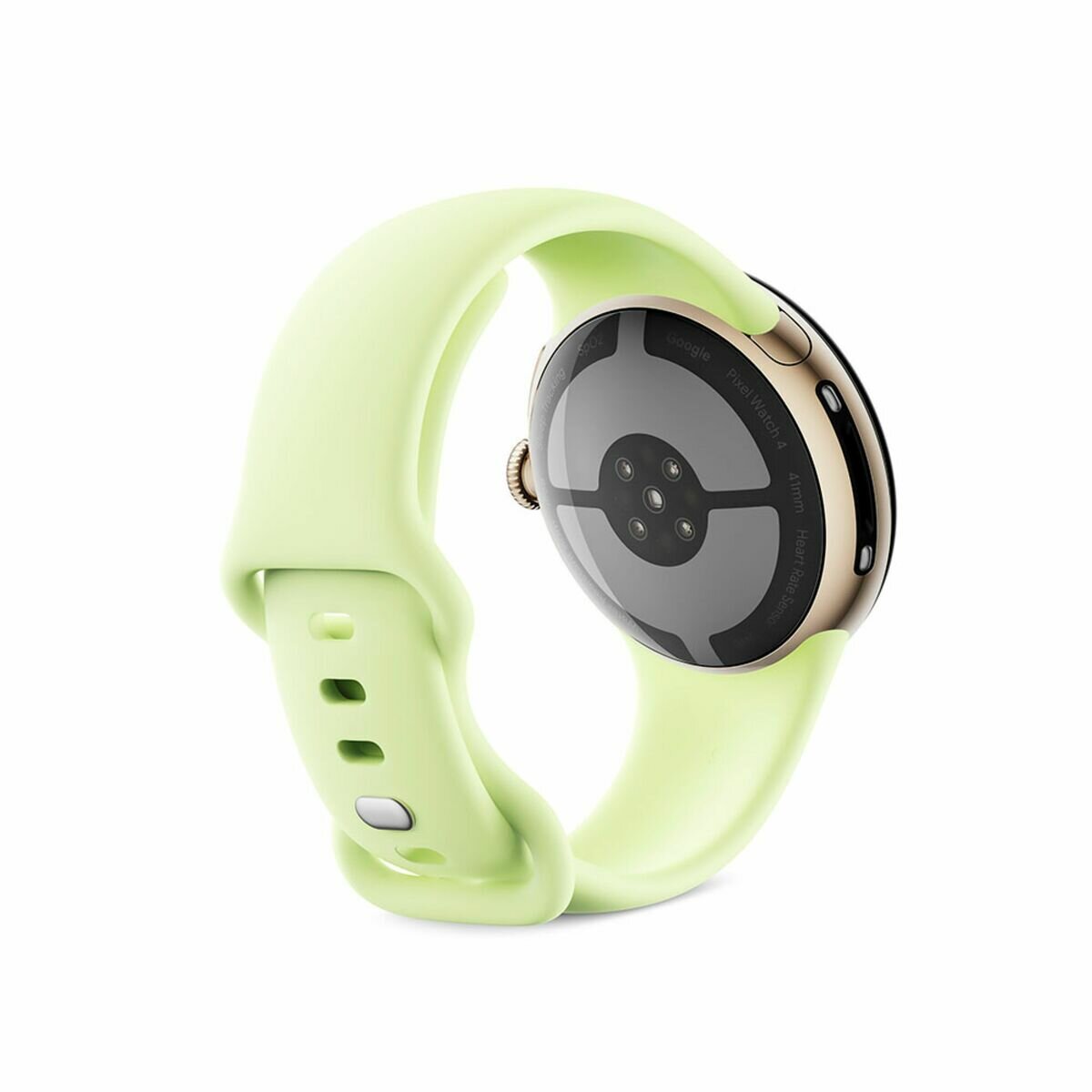 グーグル ピクセルウォッチ 4 41mm シャンパンゴールド アルミケース / レモングラス アクティブ バンド