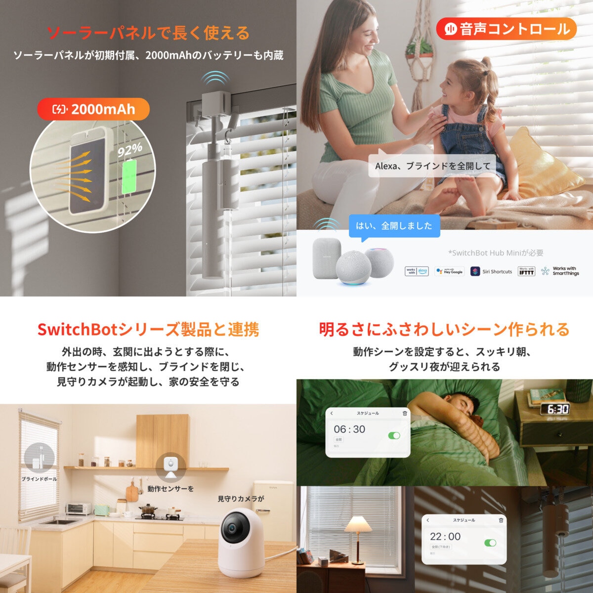 スイッチボットブラインドポール（ソーラー充電） W2701600