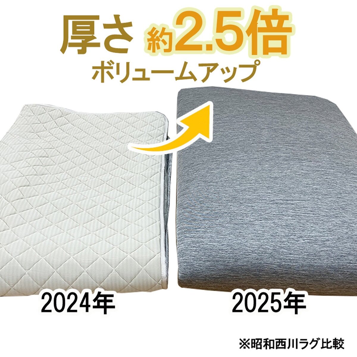 昭和西川 極厚冷感ラグ ネイビー