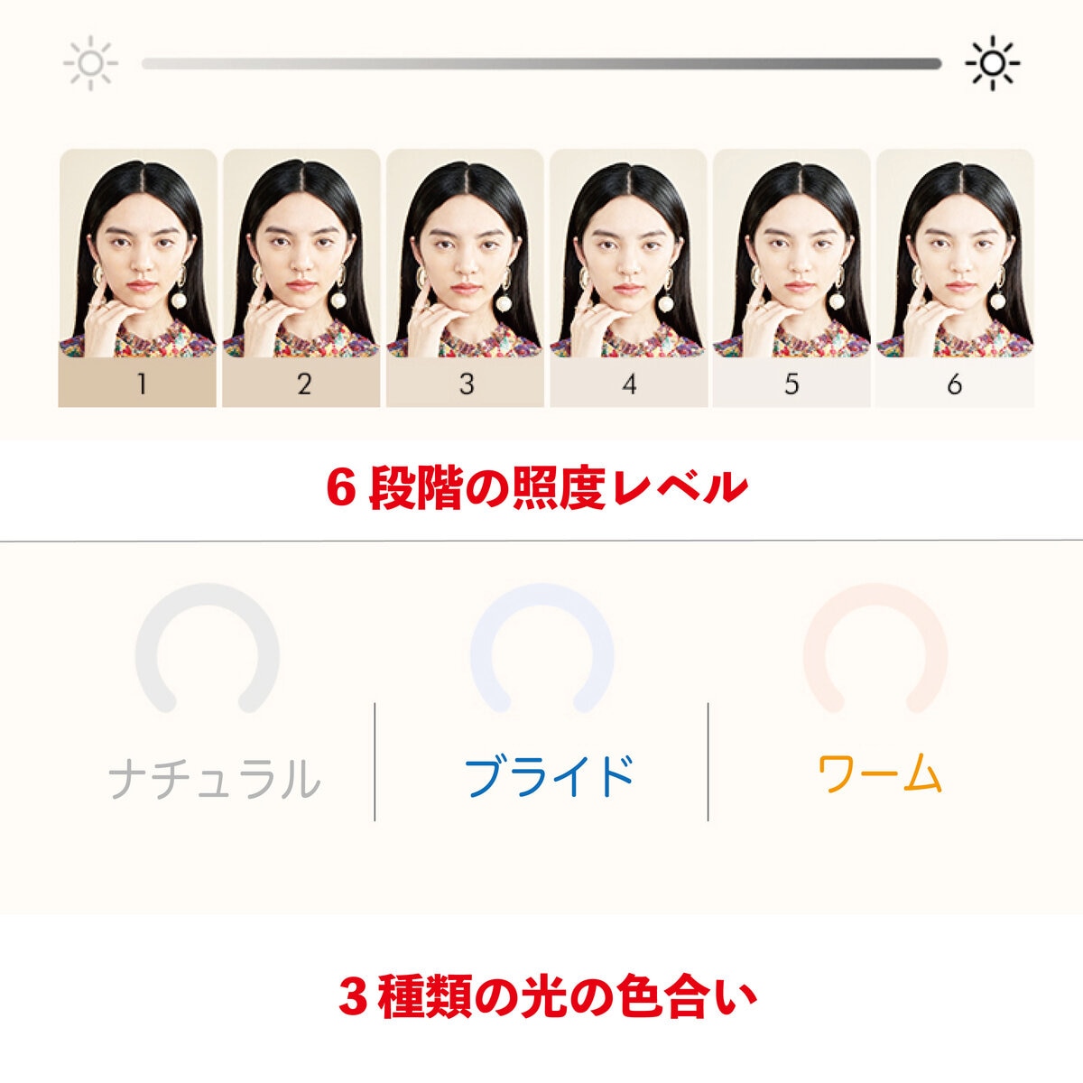 アミロ LED照明付 卓上ミラー AML0009COS ブラック | Costco Japan