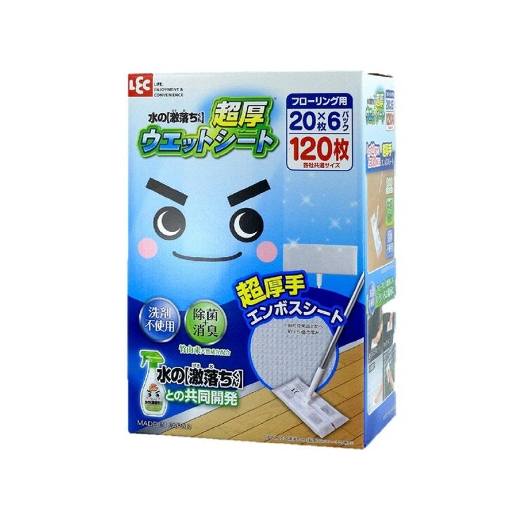 水の激落ちくん 超厚ウェットシート フローリング用 20枚 x 6パック 水の激落ちくん 超厚ウェットシート フローリング用 20枚 x 6パック