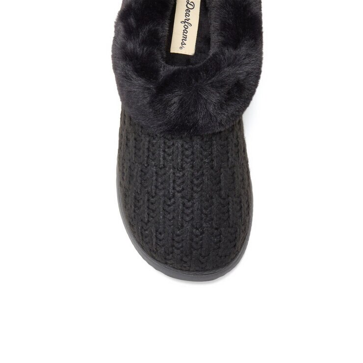 DEARFOAMS ニットスリッパ ブラック M