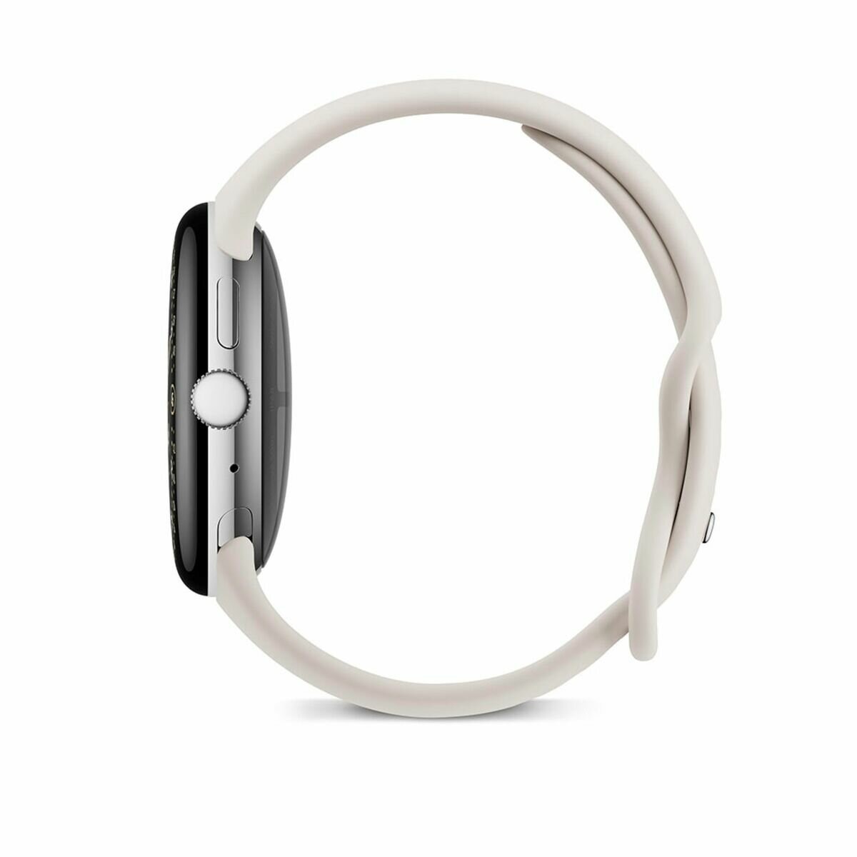 グーグル ピクセルウォッチ 4 45mm ポリッシュシルバー アルミケース / ポーセリン アクティブバンド