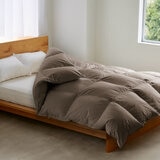 羽毛布団 ナチュラルグースダウン93% クイーン ブラウン 羽毛布団 ナチュラルグースダウン93% クイーン ブラウン