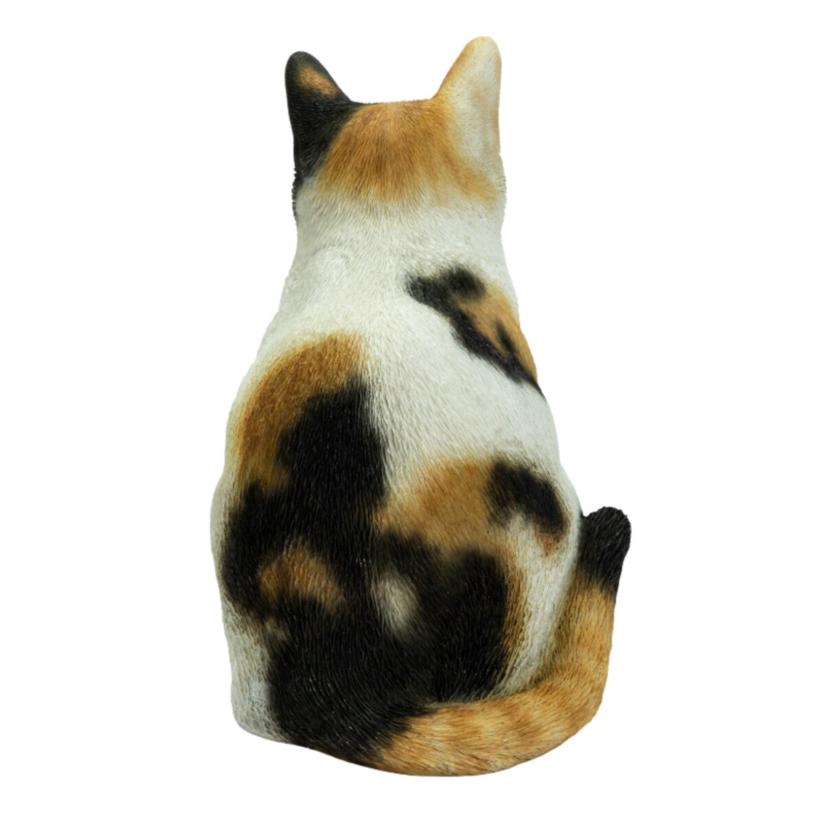 ウービア お座り三毛猫の置物 H23088