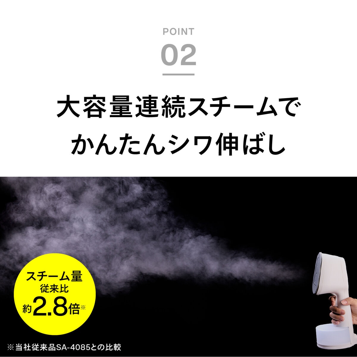 TWINBIRD はさめる衣類スチーマー SA-4098W TWINBIRD はさめる衣類スチーマー SA-4098W