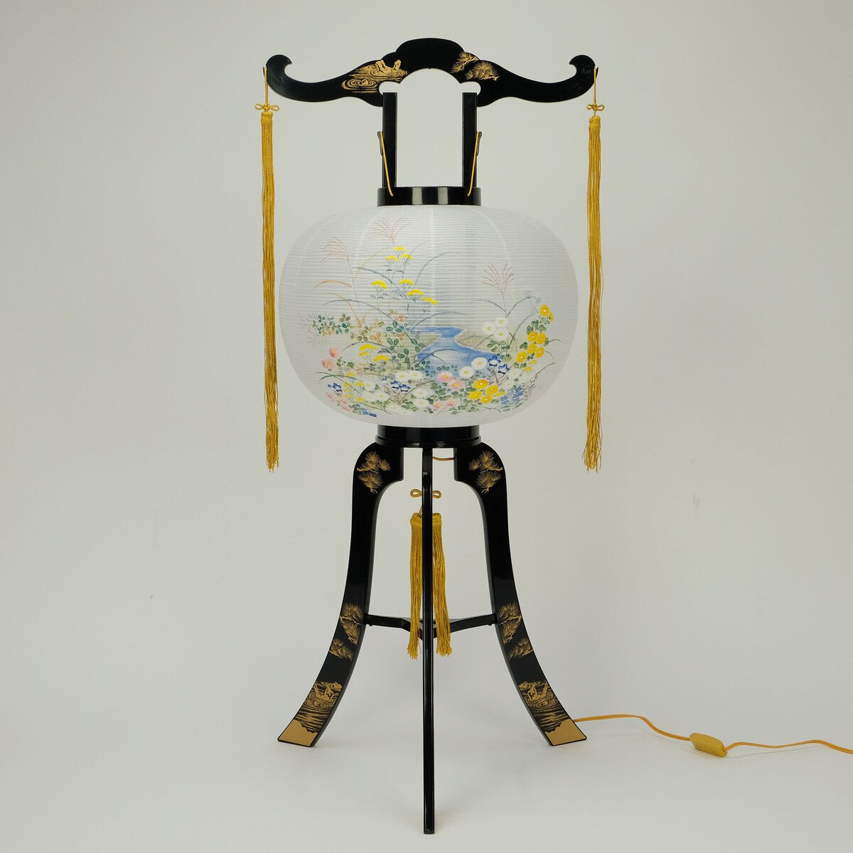 盆提灯 廻転灯 あかり13号蒔絵絵入 8610-CS-601