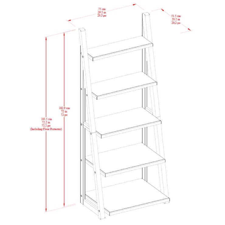 Bayside Furnishings Langston ブックケース Bayside Furnishings Langston ブックケース