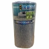 昭和西川 極厚冷感ラグ ネイビー