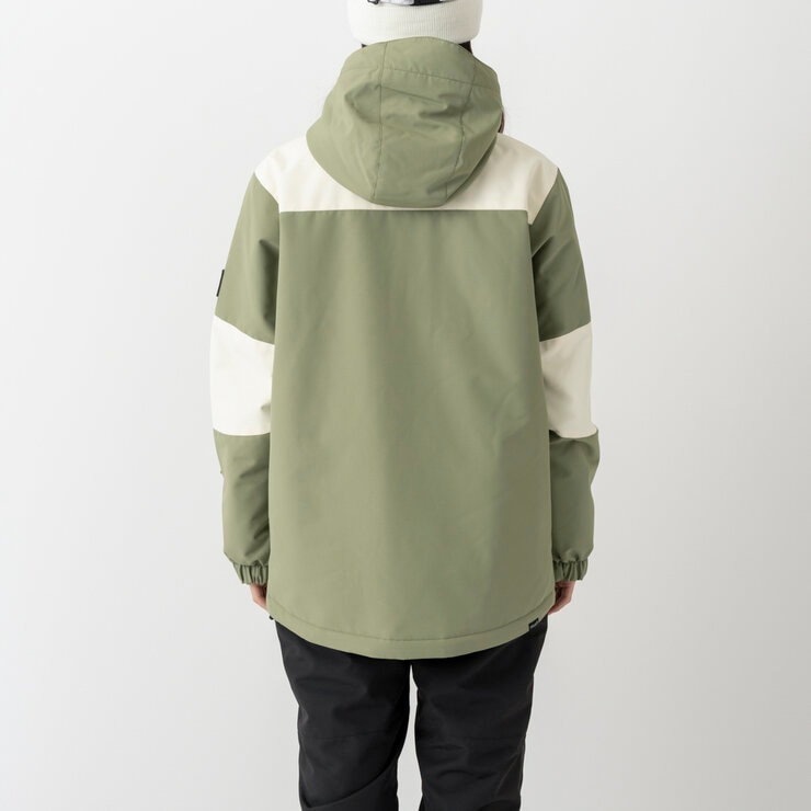 オーシャンパシフィック レディース スノージャケット クリーム / カーキ M