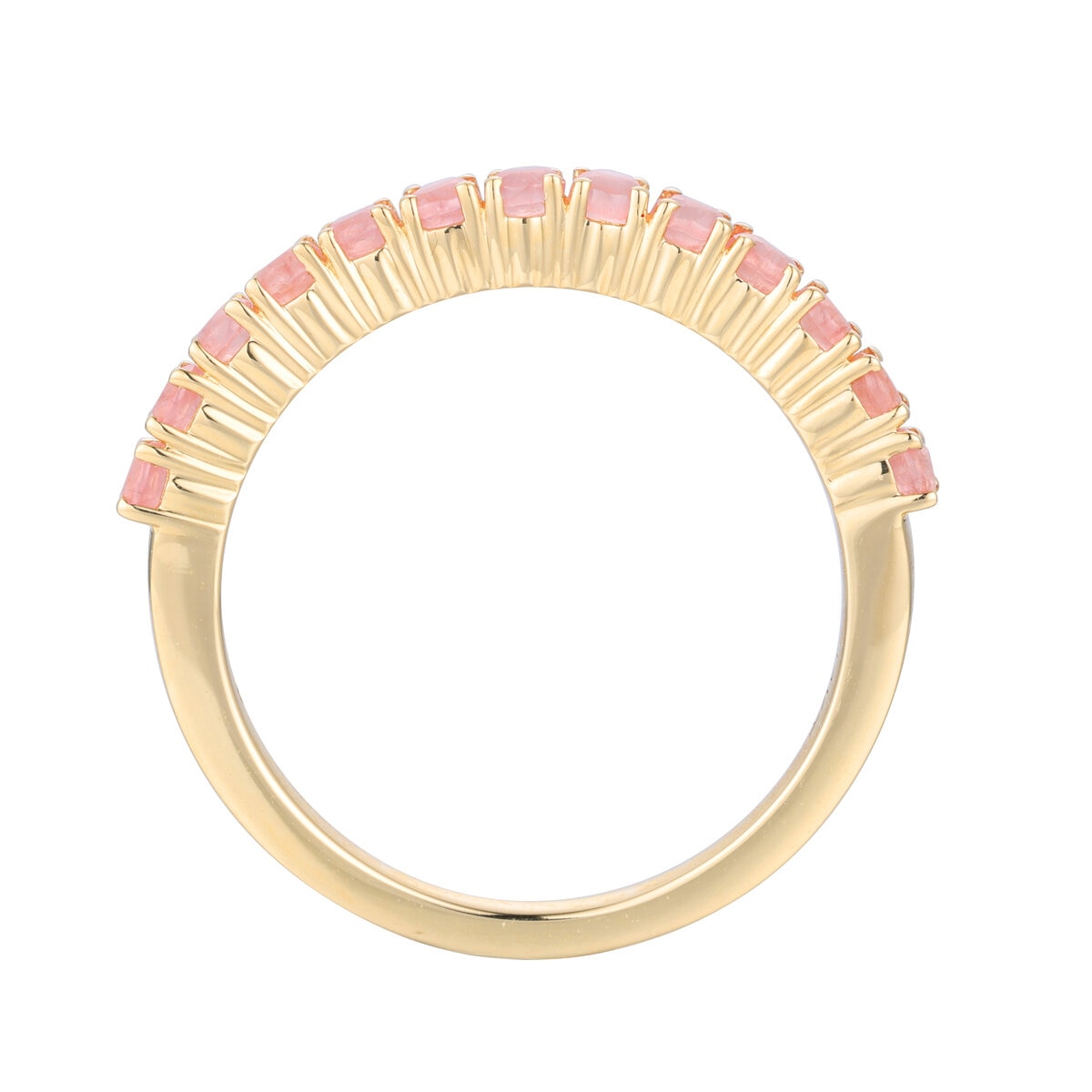 14K イエローゴールド ロードクロサイトリング