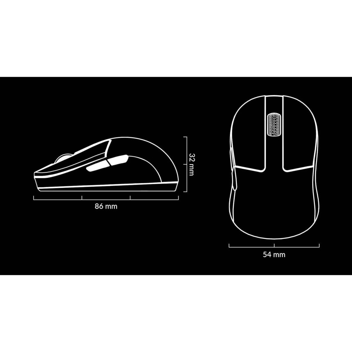 Keychron / M4 ワイヤレスマウス / ミニサイズ / ホワイト