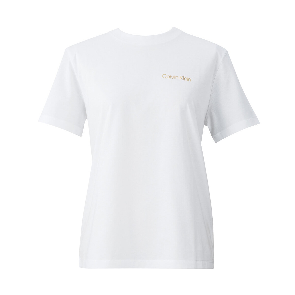 カルバンクライン レディース 半袖ロゴTシャツ ブライトホワイト XL