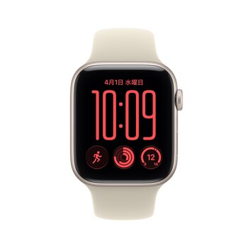 Apple Watch SE3 GPS 44mm スターライトアルミニウムケースとサンドスポーツバンド - M/L Apple Watch SE3 GPS 44mm スターライトアルミニウムケースとサンドスポーツバンド - M/L