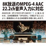 シャープ アクオス 8K放送 22.2 ch対応 シアターバーシステム 8A-C22CX1