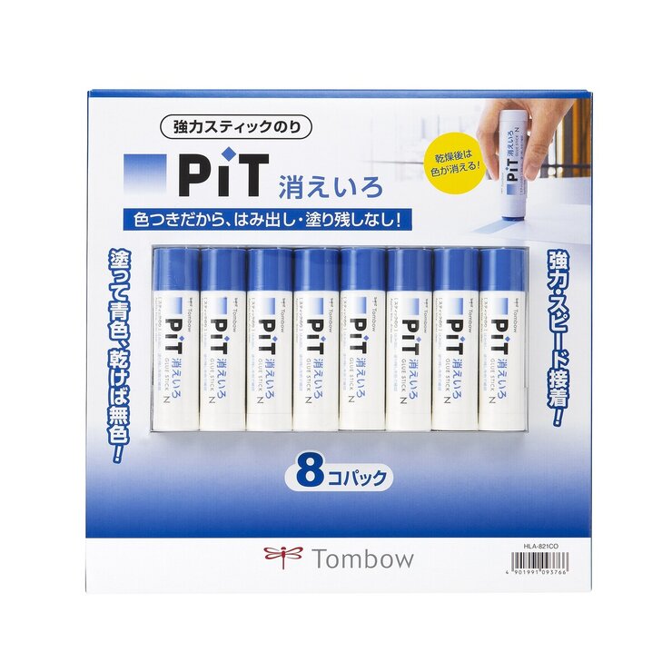 トンボ鉛筆 消えいろPIT N スティックのり 8本セット トンボ鉛筆 消えいろPIT N スティックのり 8本セット