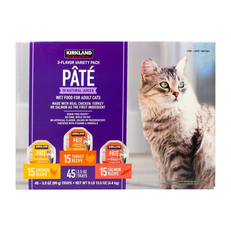 カークランドシグネチャー パテ キャットフード バラエティパック 45個入り カークランドシグネチャー パテ キャットフード バラエティパック 45個入り