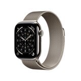 Apple Watch S11 Cellular 42mmナチュラルチタニウムケースとナチュラルミラネーゼループ