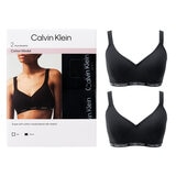 カルバンクライン ワイヤレスブラ 2枚組 L ブラック