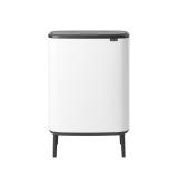ブラバンシア BoタッチビンHi 60L タッチ式ごみ箱(脚つき) ホワイト 130205