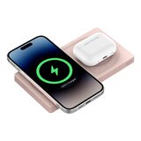 Belkin BoostCharge Pro MagSafe 2-in-1磁気ワイヤレス充電器 15W ピンク WIZ019btPK