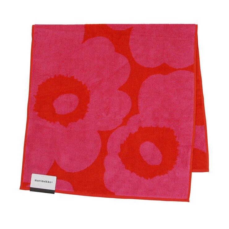 マリメッコ ハンドタオル ウニッコ レッドxピンク 50 x 100cm マリメッコ ハンドタオル ウニッコ レッドxピンク 50 x 100cm