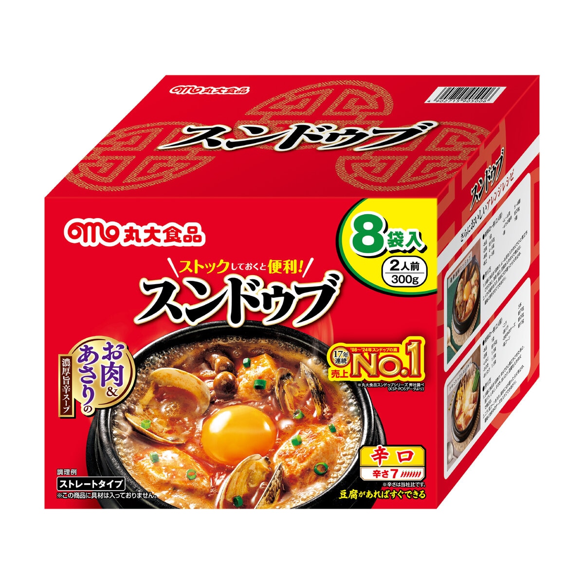 丸大スンドゥブ辛口 300g x 8