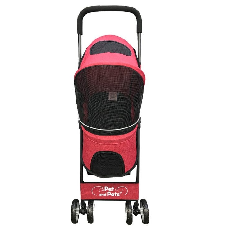Petique ペティーク ぺブル ペットカート レッド | Costco Japan