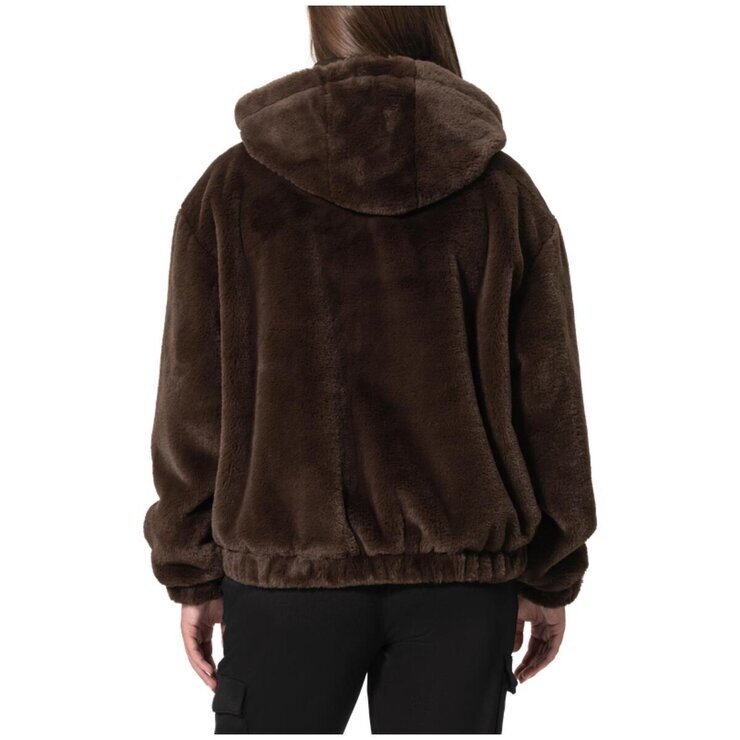 ゴールドネーション フェイクファー ジャケット チョコレートファッジ S