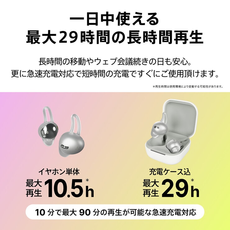 AVIOT 完全ワイヤレスイヤホン TE-M1 ホワイト