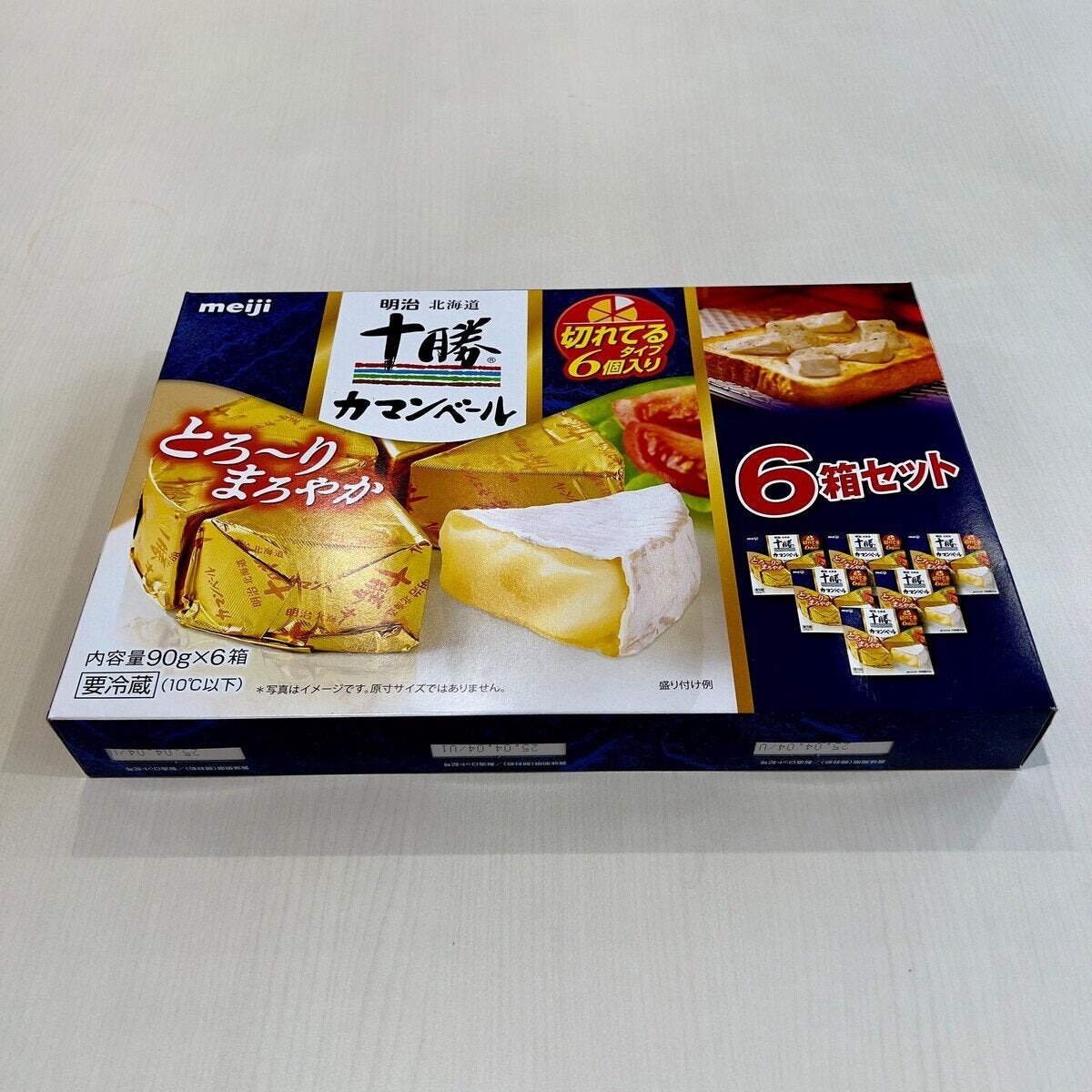 明治十勝カマンベールチーズ切れてるタイプ 6個
