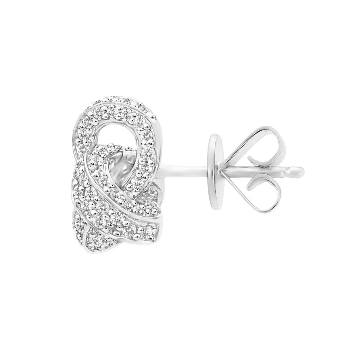 18K ホワイトゴールド 1.15カラット ダイヤモンド ピアス