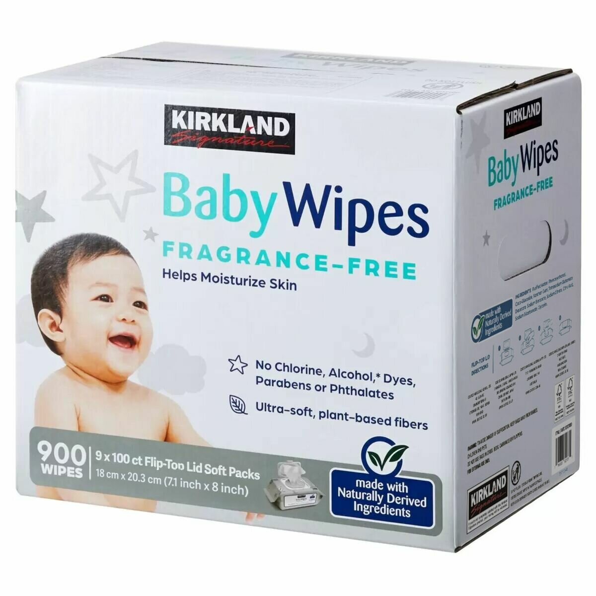 カークランドシグネチャー 大判厚手 おしりふき 900枚入 (100 x 9個) カークランドシグネチャー 大判厚手 おしりふき 900枚入 (100 x 9個)