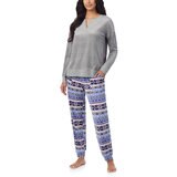 ノーティカ レディース フリース パジャマ グレー/ブルー M