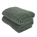 ふんわりボリュームバスタオル 2枚セット グリーン