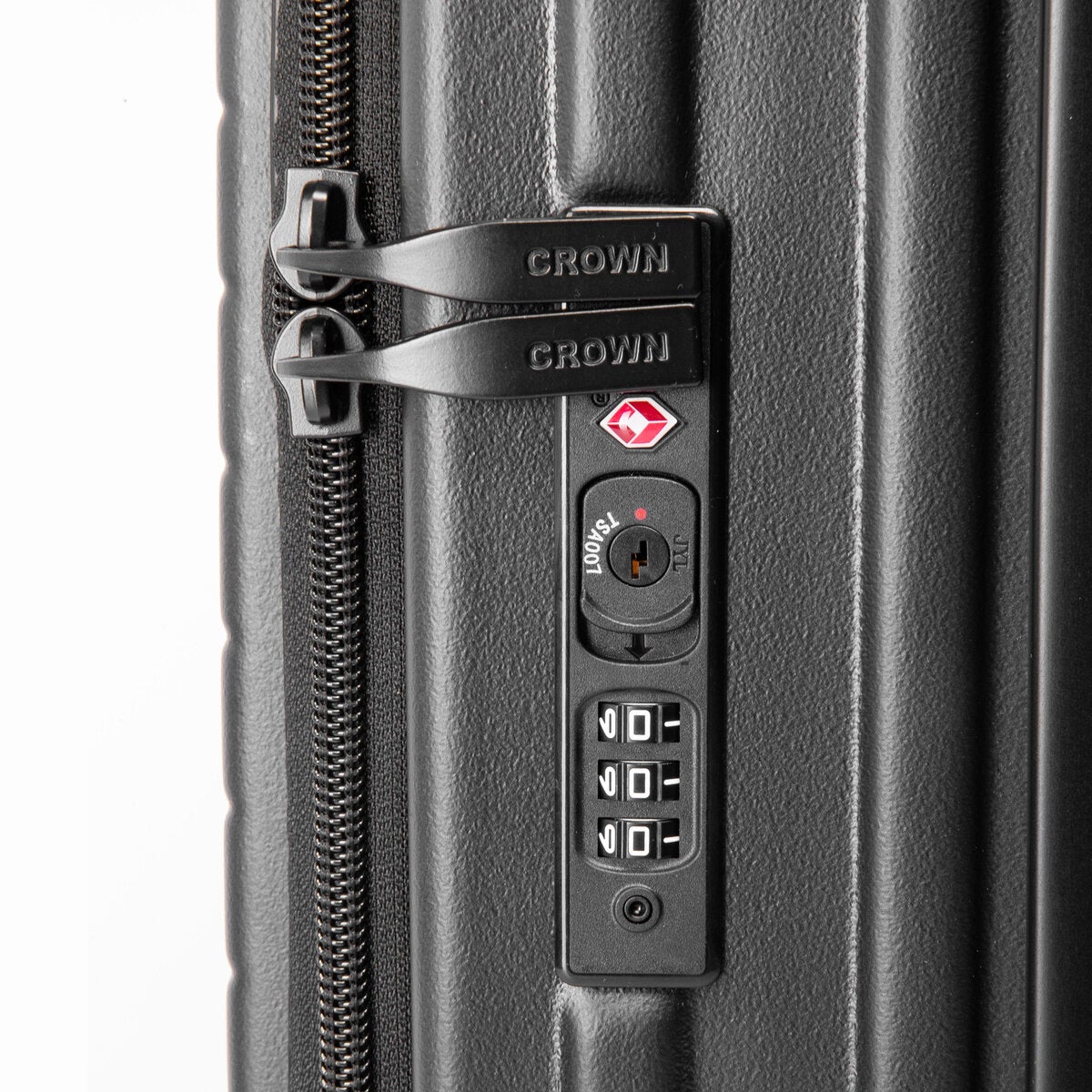 クラウン フロントオープン スーツケース C-F5159H 25インチ ブラック