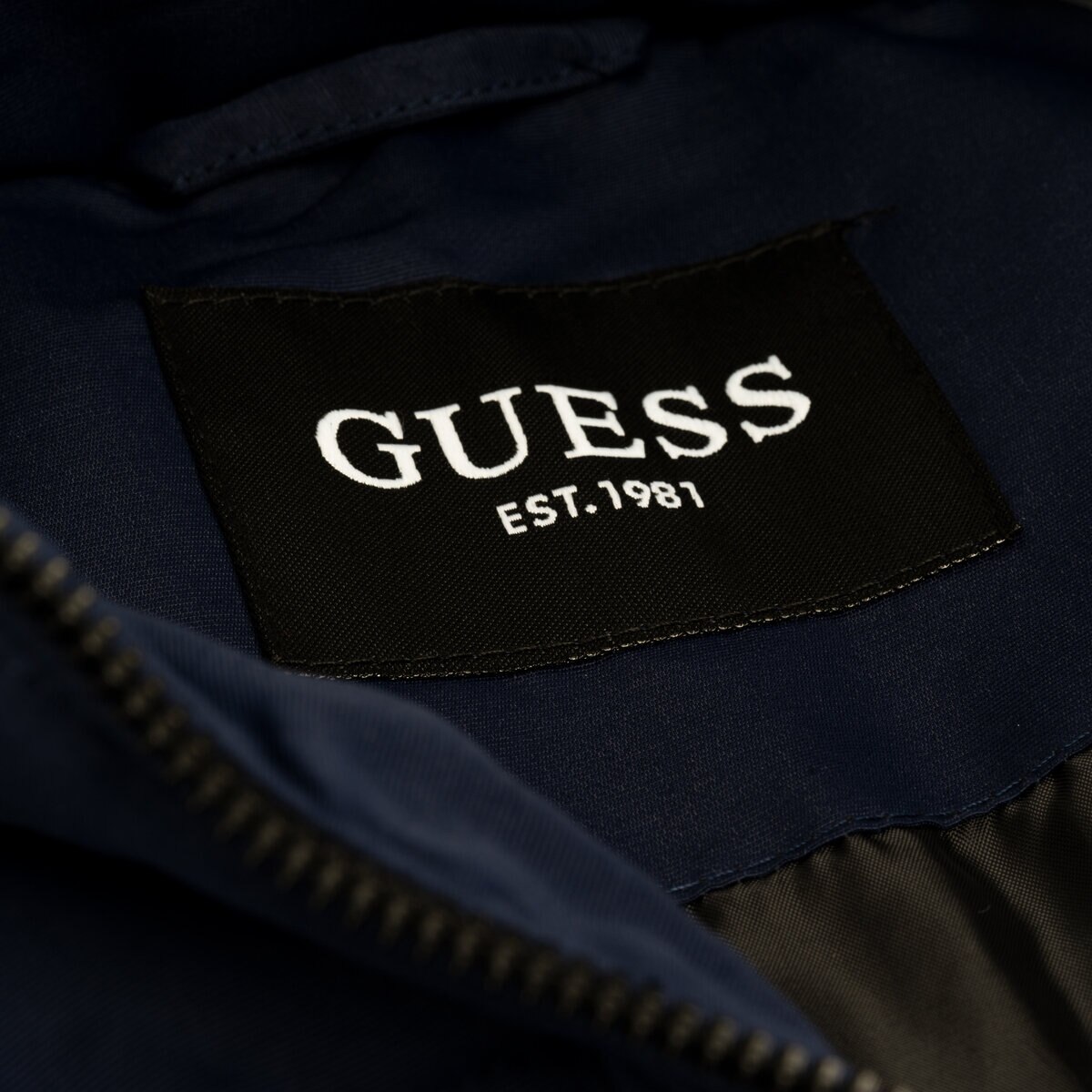 GUESS パッファー ジャケット ネイビー M
