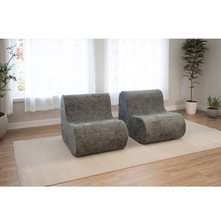 フレックス L字ウレタンソファ グレー
