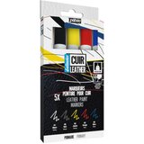 ペベオ セタカラーレザー（革用）マーカー　プライマリーカラー（赤・青・黄・白・黒）５色セット
