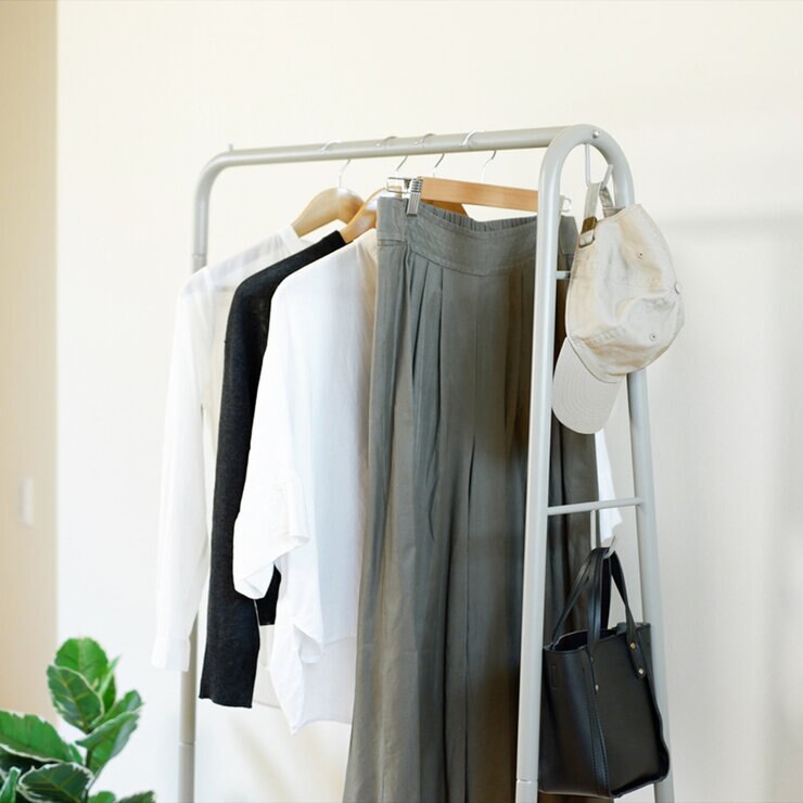 COLLEND アイアンハンガーラック ワイド IHR-W-UC/IHR-W-GY