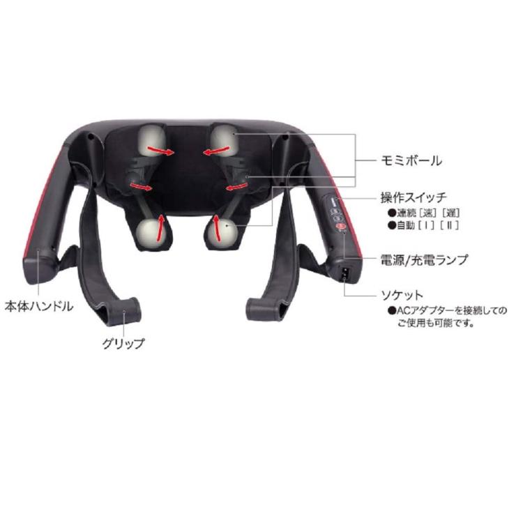 スライヴ つかみもみマッサージャー レッド MD-442