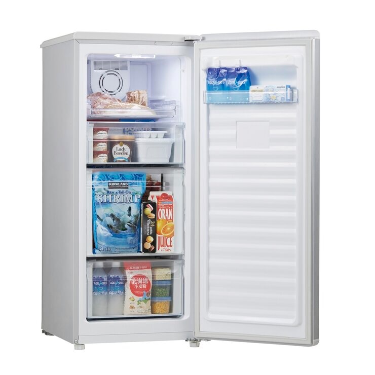 【安心1年保証】1ドア冷凍庫 Haier JF-NUF138A(W) 2018年製 138L アウトレット品 【トレファク上尾店】 JF-NUF138A 冷凍庫 Live Series シルバー [138L /1ドア /右開きタイプ
