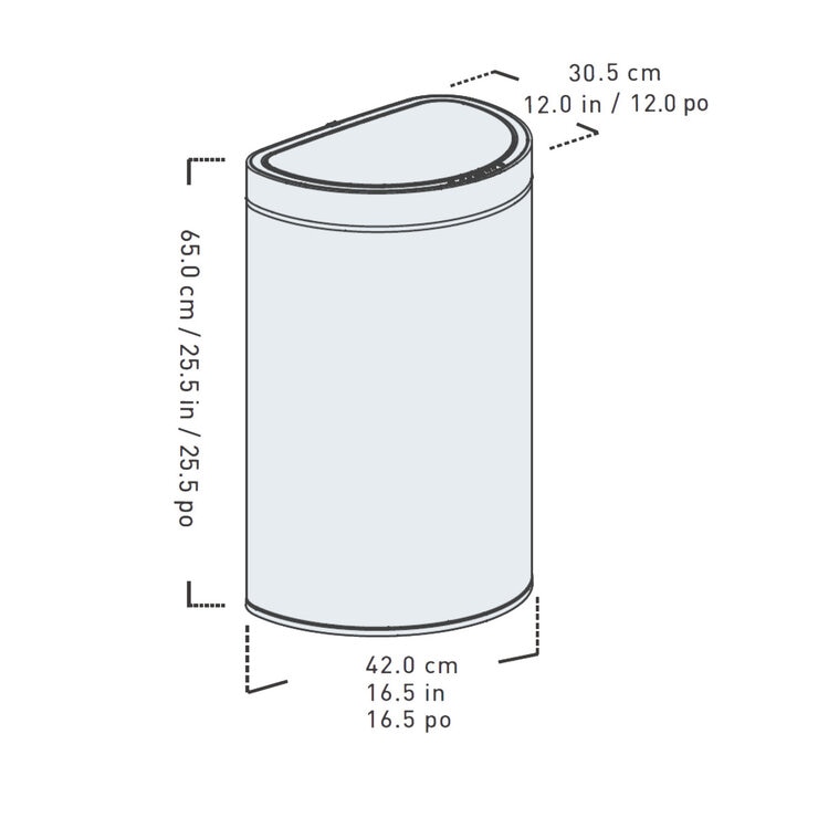 Sensible Eco Living センサーゴミ箱 47L Sensible Eco Living センサーゴミ箱 47L