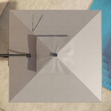 シーズンズセントリー 10フィート (3m) スクエア LED付 カンチレバー式 パラソル